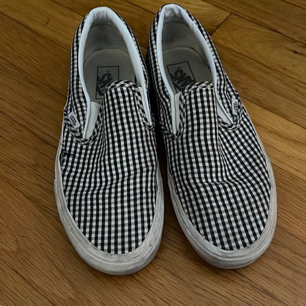 Gingham Slip On Vans